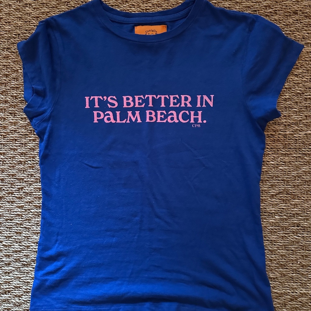Coniglio Palm Beach “It’s Better in Palm Beach” baby tee.
